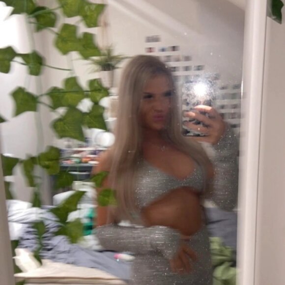 Plt silver tinsel sparkly 3 piece co ord - Picture 6 of 6